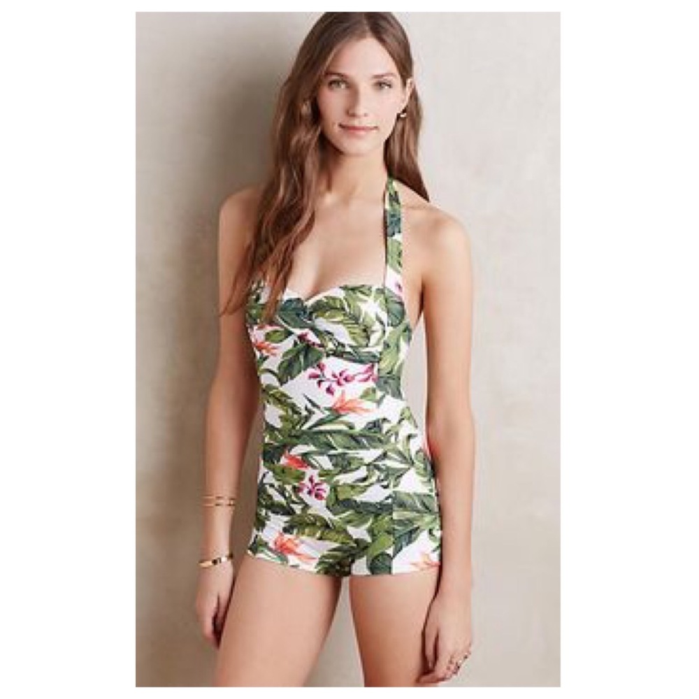 Anthro Seafolly Jungle Maillot one-piece swimsuit
